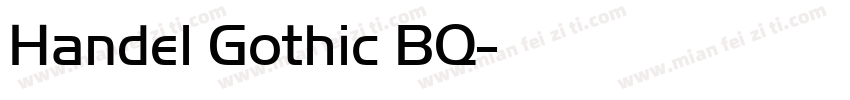 Handel Gothic BQ字体转换